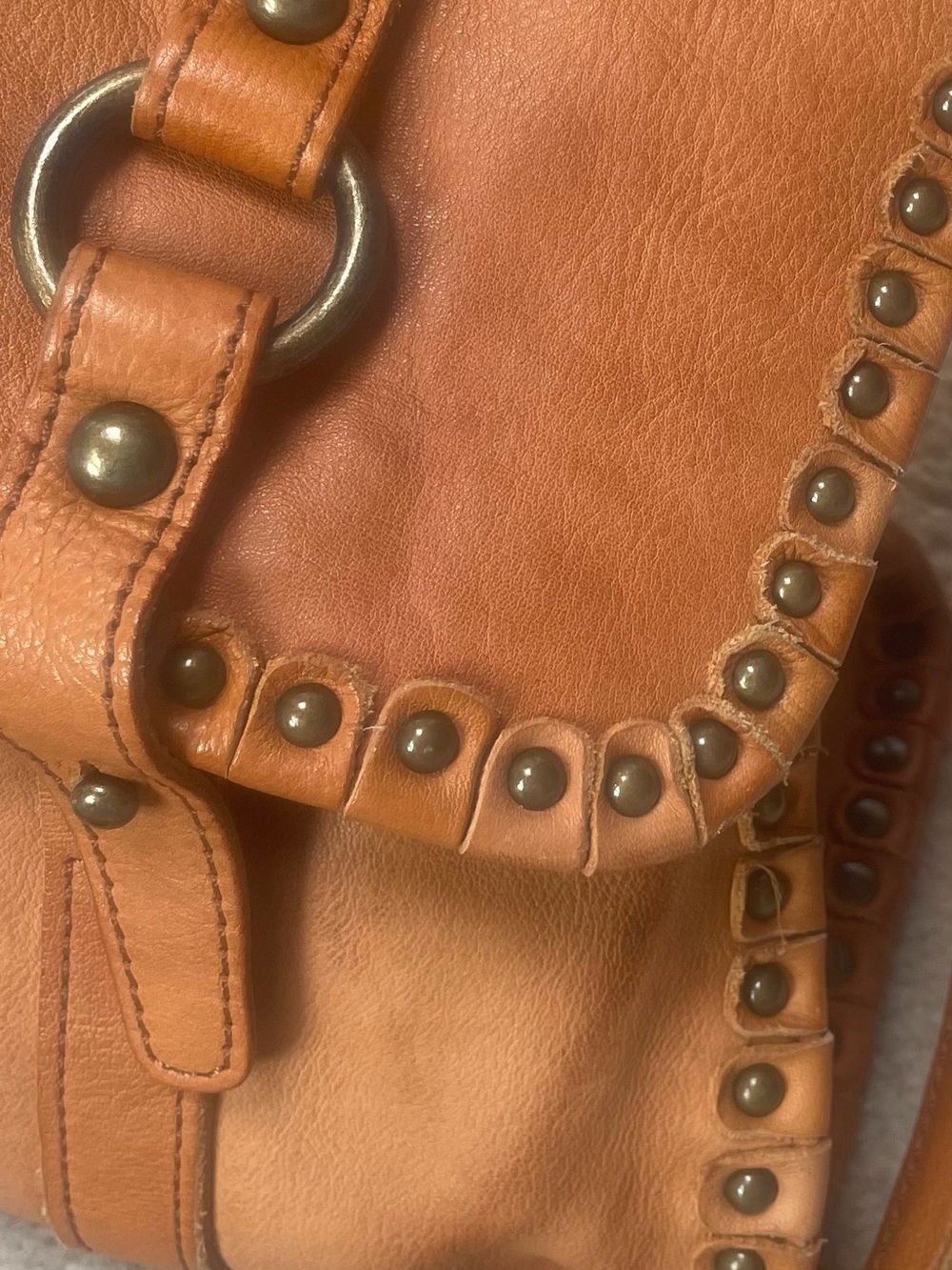 BED STU Messenger studs crossbody bag*11x13 - Picture 9 of 16